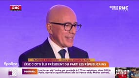 Ciotti nouveau président des Républicains: sa droite "dure" pas du goût de tous les adhérents