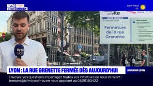 Lyon: la rue Grenette fermée dès le lundi 12 mai 