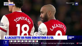 Alexandre Lacazette va faire son retour à l'OL