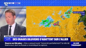 Des orages diluviens s'abattent sur l'Allier