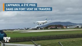 En Autriche, cet avion ne parvient pas à atterrir à cause du vent