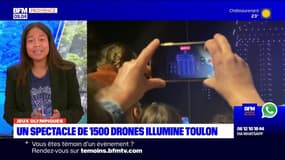 Toulon: un spectacle de 1500 drones après le passage de la flamme olympique 