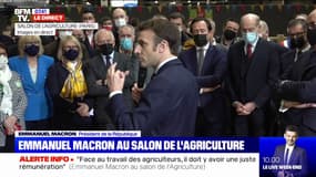 Emmanuel Macron: "Face au travail des agriculteurs, il doit y avoir une juste rémunération"
