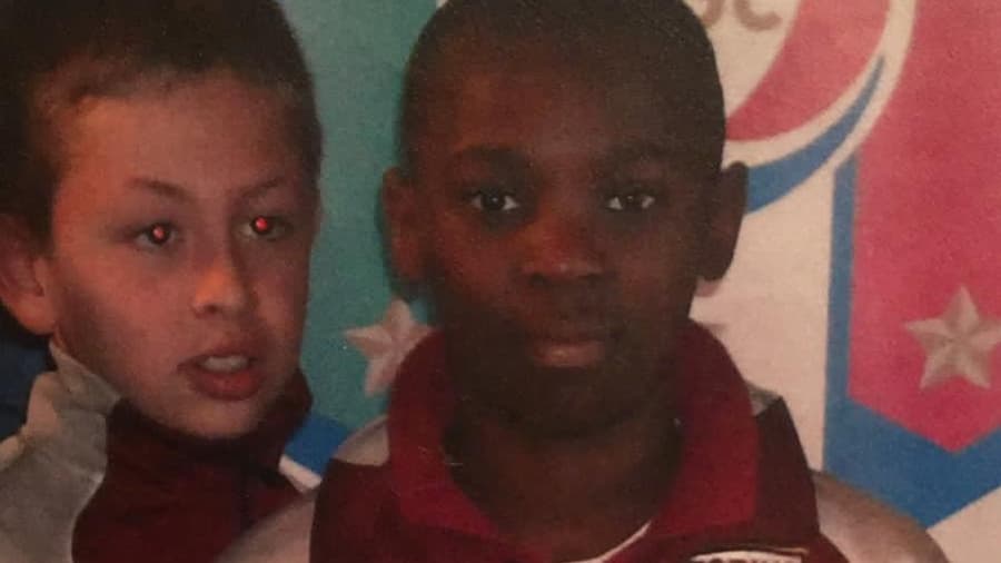 Moise Kean lorsqu'il jouait pour le Torino dans son enfance