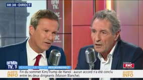 Accrochage entre J.J. Bourdin et N. Dupont-Aignan sur les déclarations du gouvernement
