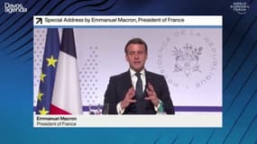 Emmanuel Macron depuis Davos: les innovations technologiques "vont être des accélérateurs de nos problèmes sur le plan social et démocratique"