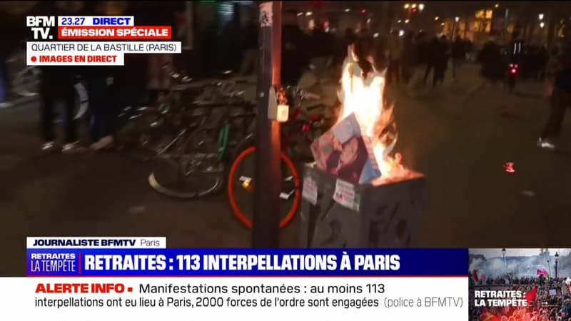 Paris: plusieurs centaines de personnes rassemblées place de la Bastille