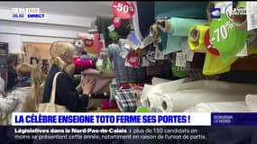 Lille: la célèbre enseigne Toto ferme ses portes et liquide son stock