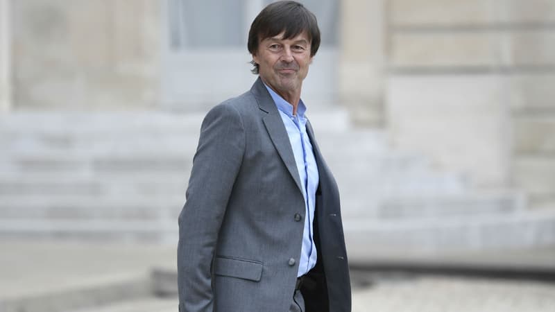 Nicolas Hulot après le conseil des ministres à l'Élysée le 24 mai 2017