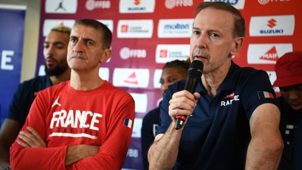 Jean-Pierre Siutat et Vincent Collet lors d'une conférence de presse en septembre 2022