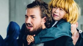 Danielle Hugues avec l'acteur et réalisateur Ludovik