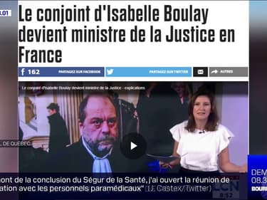Au Québec, Éric Dupond-Moretti est surtout connu comme étant le "conjoint" d'Isabelle Boulay
