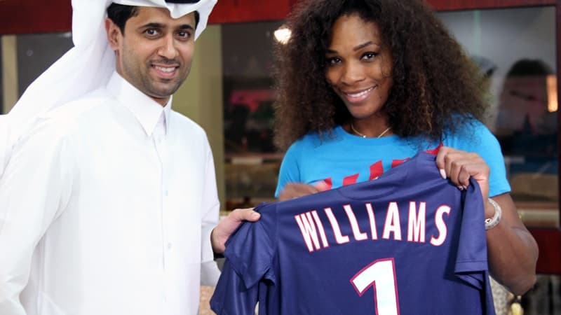 Nasser Al-Khelaïfi et Serena Williams