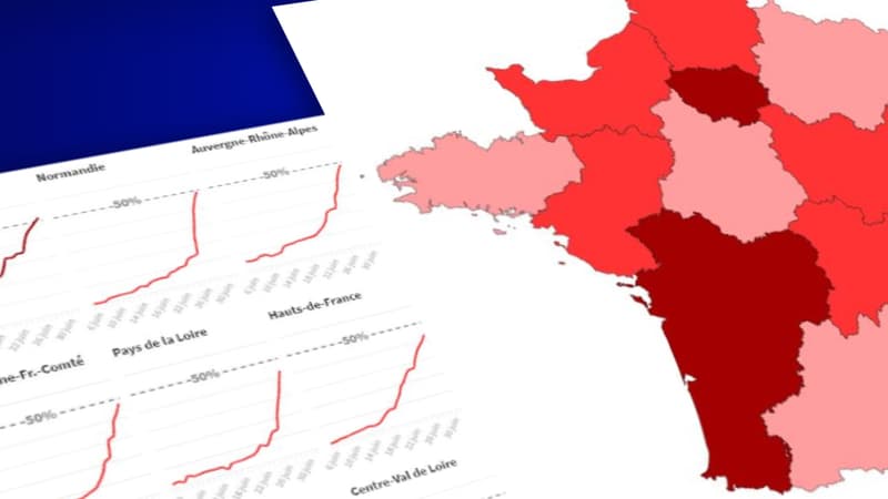 CARTE. Variant Delta: la mutation L452R est désormais majoritaire dans trois régions en France