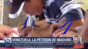 À Caracas, les pro-Maduro signent une pétition contre une éventuelle intervention militaire américaine