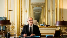 Le Premier ministre français Jean Castex à l'Hôtel Matignon à Paris le 3 août 2020
