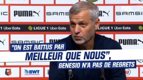 Rennes 1-3 PSG : "On est battus par meilleur que nous", Genesio n'a pas de regrets