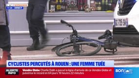 Cyclistes percutés à Rouen: une femme tuée