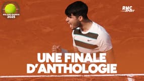 Roland-Garros : Alcaraz domine Sinner au terme d'une finale d'anthologie... les comms RMC
