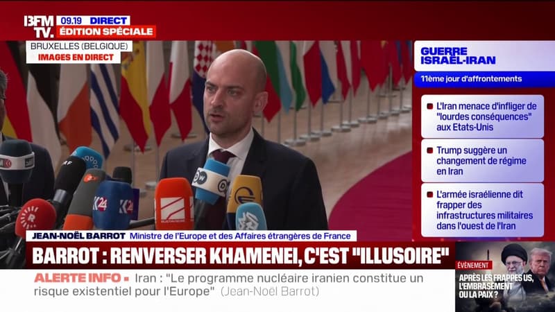 Iran: Jean-Nöel Barrot estime qu'il est 