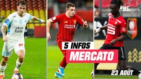 Lirola, Shaqiri, Camavinga... Les 5 infos mercato du 23 août à la mi-journée 