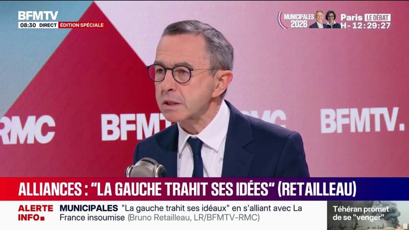 Municipales 2026: "Le Parti socialiste et les Écologistes ont inventé en France l'antisémitisme à géométrie variable", estime Bruno Retailleau