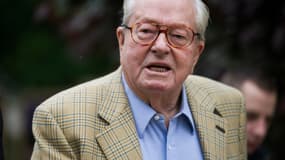 Jean-Marie Le Pen, à Saint-Cloud, le 25 mai 2014.