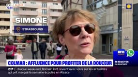 Colmar: les touristes présents tout le week-end pour profiter de la chaleur 