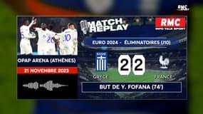 Grèce 2-2 France : Les Bleus échouent dans leur quête du sans-faute, le goal replay RMC