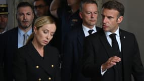 Emmanuel Macron et Giorgia Meloni le 26 septembre 2023 à Rome 