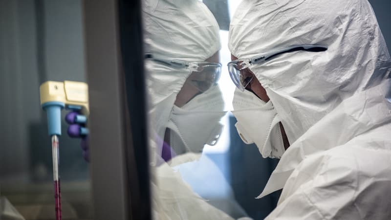 Un scientifique à Lyon, le 5 février 2020.