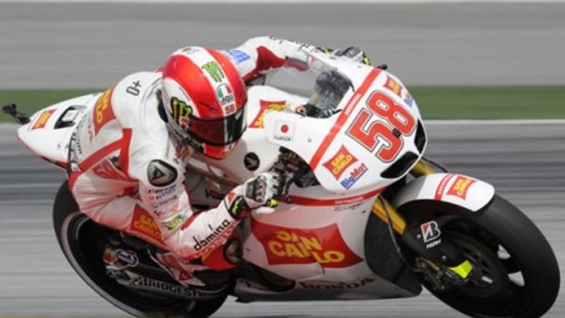 Marco Simoncelli sur le tracé de Sepang