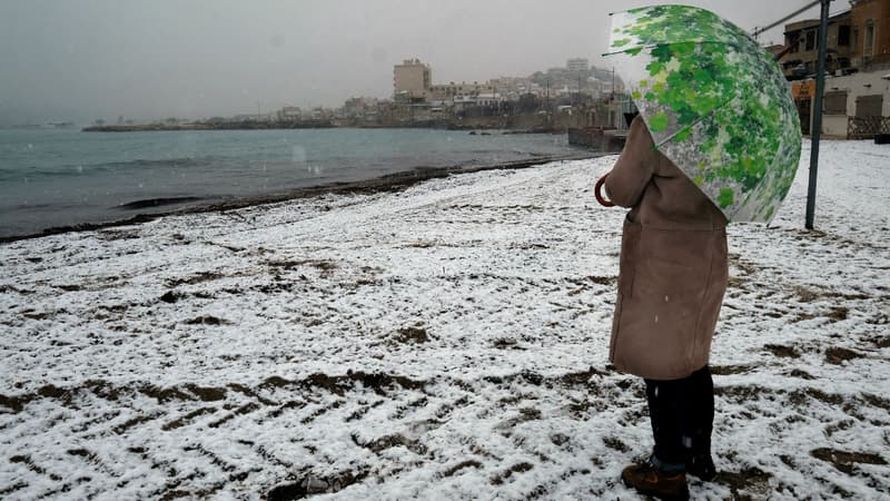 De la neige à Marseille le 21 mars 2018 (photo d'illustration)