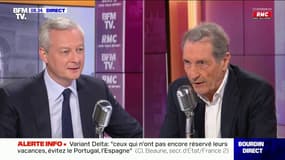 Bruno Le Maire face à Jean-Jacques Bourdin sur RMC et BFMTV