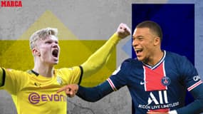 Haaland et Mbappé