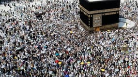 Des pèlerins musulmans à la Grande Mosquée de La Mecque, le 14 septembre 2016, en Arabie saoudite