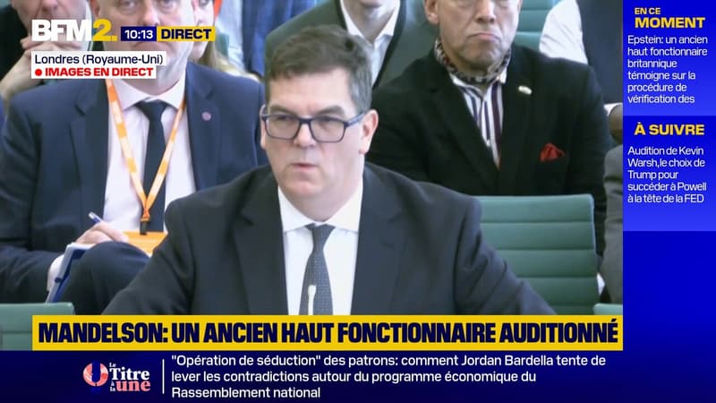 Affaire Epstein: "Les risques liés à la nomination de Mandelson étaient bien connus"