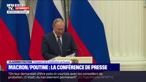 Vladimir Poutine: "Les pourparlers avec Monsieur Macron ont été riches en contenu et très fructueux"