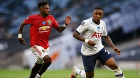 Fred et Steven Bergwjin lors de Tottenham-Manchester United, le 19 juin 2020