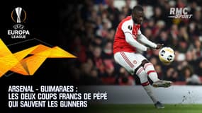 Arsenal – Guimaraes : les deux coups francs de Pépé qui sauvent les Gunners