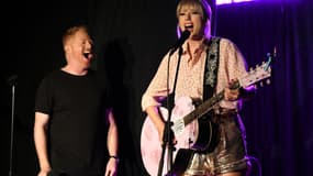 Taylor Swift et Jesse Tyler Ferguson vendredi soir, au Stonewall Inn.