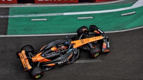 Oscar Piastri sur le circuit de Formule 1 de Bakou le 20 septembre 2025