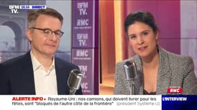 Dominique Schelcher, président de Système U, face à Apolline de Malherbe sur RMC et BFMTV