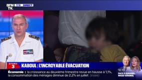 Jacques Fayard sur les évacuations d'Afghanistan: "On s'attendait à avoir beaucoup d'adultes, mais on a vu des flots de femmes, d'enfants et de familles"