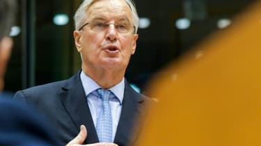 Michel Barnier, négociateur européen sur le Brexit, au Parlement européen à Bruxelles le 21 octobre 2020