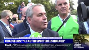 Manifestation des chasseurs: Xavier Bertrand estime que "la ruralité, on la respecte"