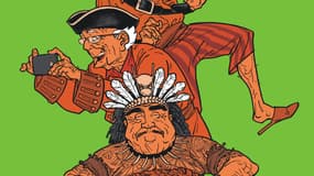 Détail de la couverture du 6e tome des "Vieux Fourneaux"