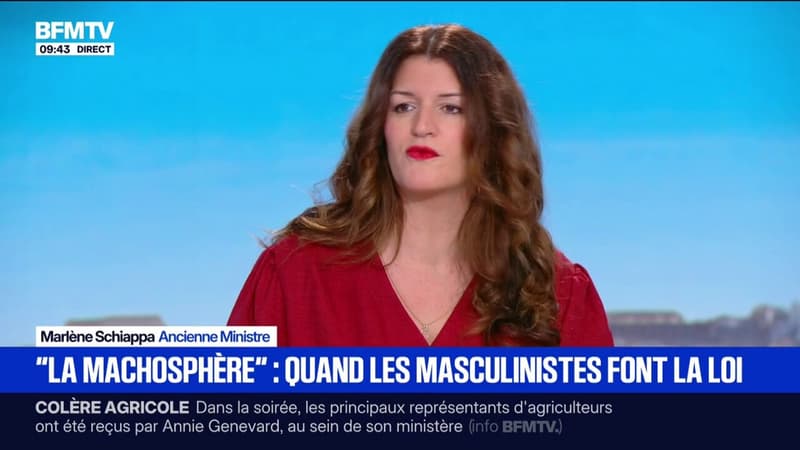 "Regardez les téléphones de vos enfants": l'ancienne Marlène Schiappa publie "La Machosphère", qui traite de la mouvance anti-femmes et des violences inhérentes
