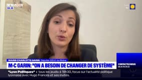 La députée EELV du Rhône, Marie-Charlotte Garin, a participé au happening à l'Assemblée