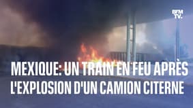 Mexique: un train prend feu après l'explosion d'un camion citerne